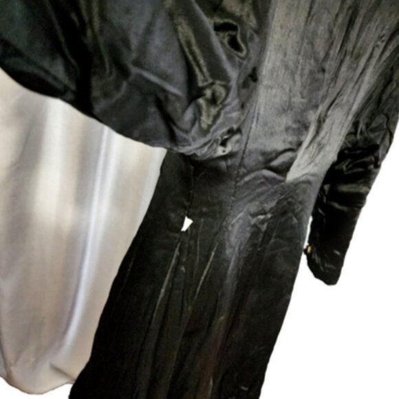 Antique J Johnson & Sons New Haven Ct Jim-Straw Original Women's Black Coat RARE - Picture 11 of 14